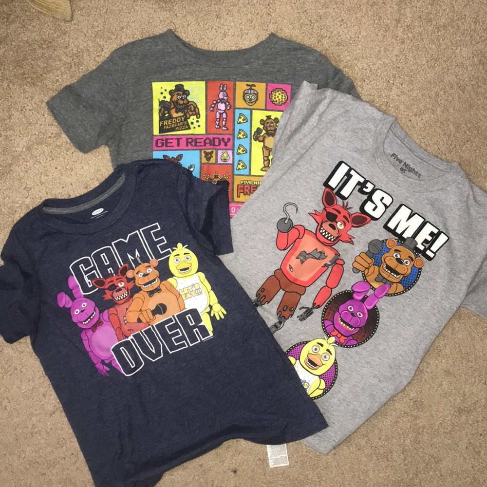 LOT📦 Five Nights at Freddy’s T-Shirts